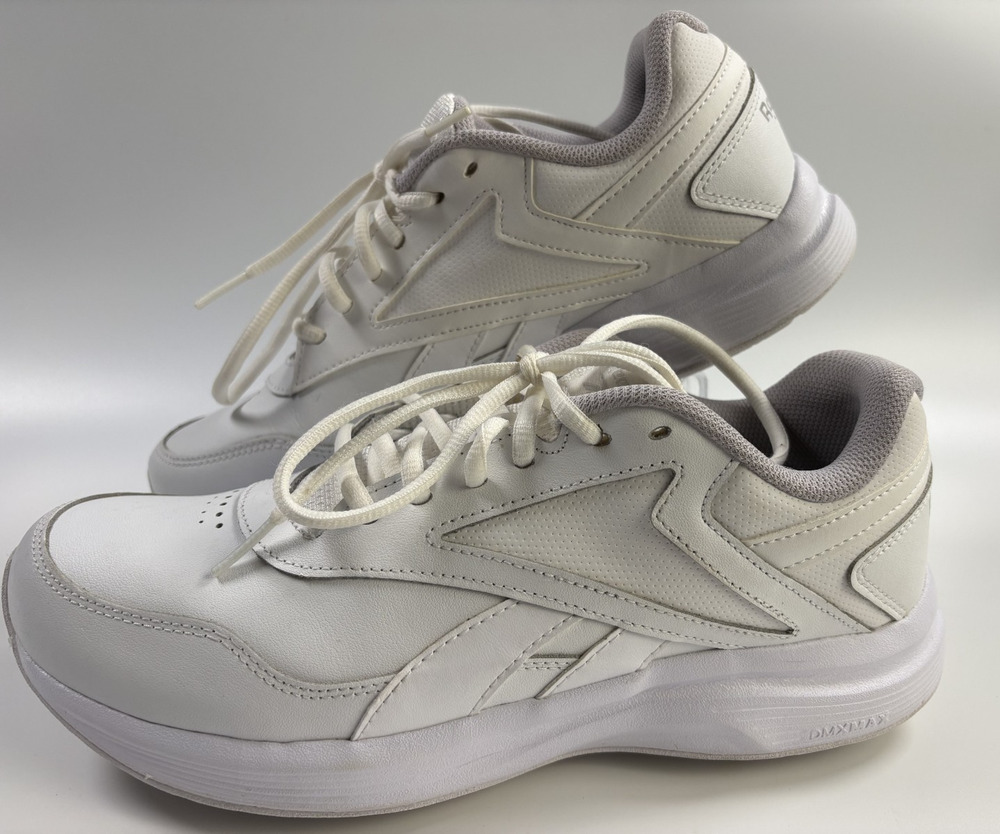 Reebok Work N Cushion Womens Shoes 10 White DMX Foam Slip Oil Resistant